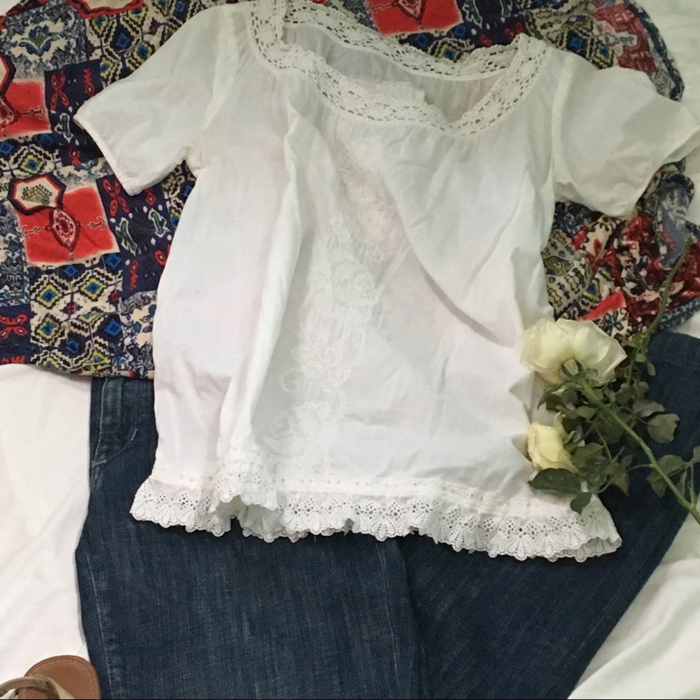Odd Molly Anthropology embroidered top size 1